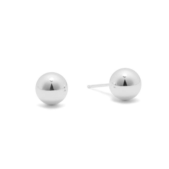 8mm Sterling Silver Ball Stud