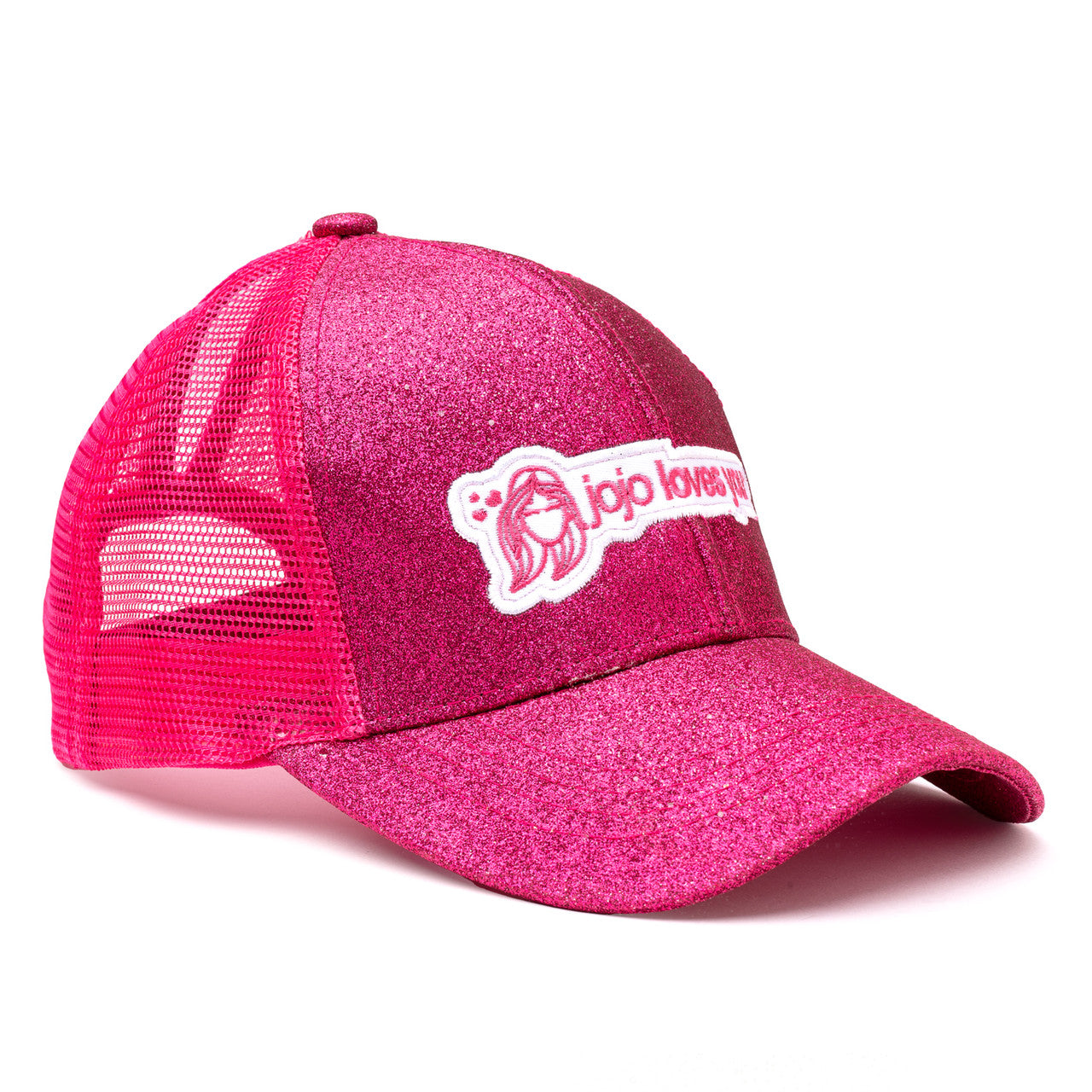 Pink Sparkle JoJo Logo Hat – JoJo Loves You